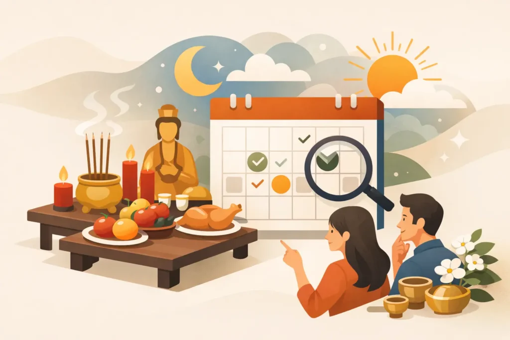 拜神日子查詢方法：點樣揀啱日子