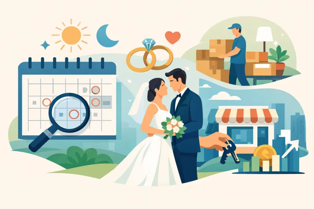 查日腳適合結婚搬屋開市點樣揀