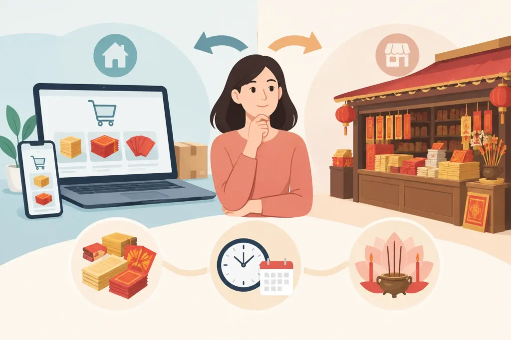 網店衣紙與傳統紙舖怎樣選？由用品、時間到代辦儀式一次看清實際需要